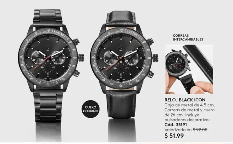 RELOJ BLACK ICON