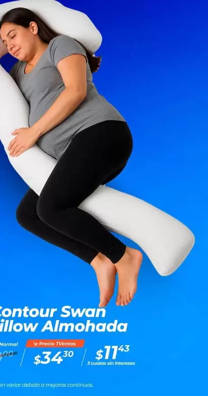 Contour Swan Pillow Almohada