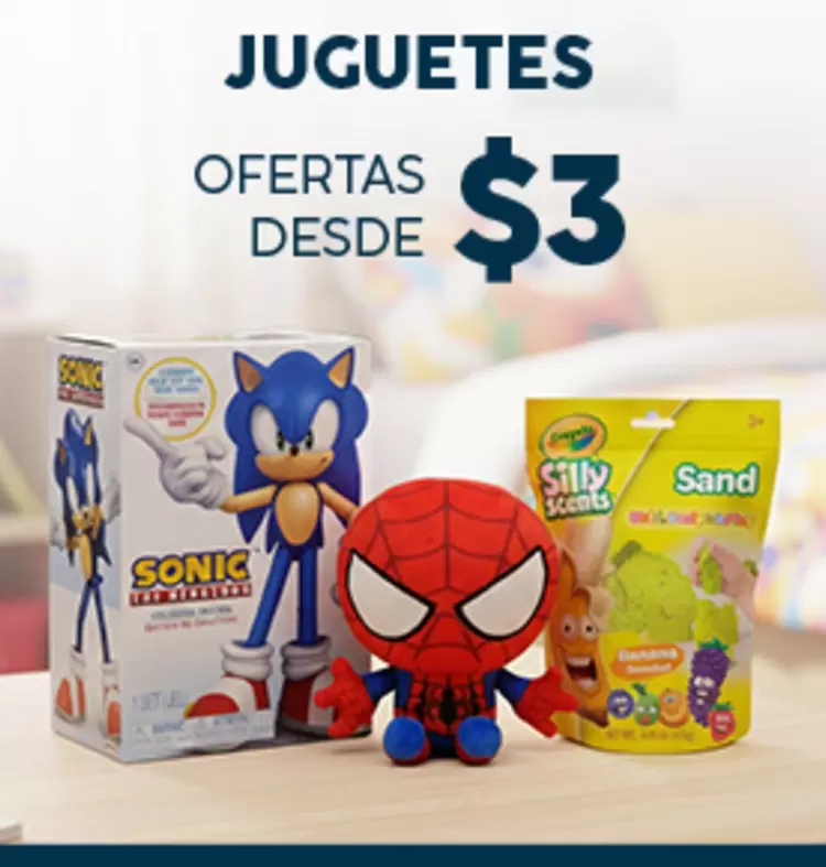 Sonic, Spiderman, Sand