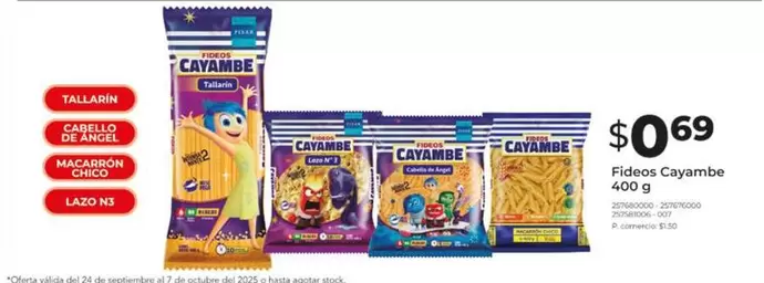 Cayambe - Fideos