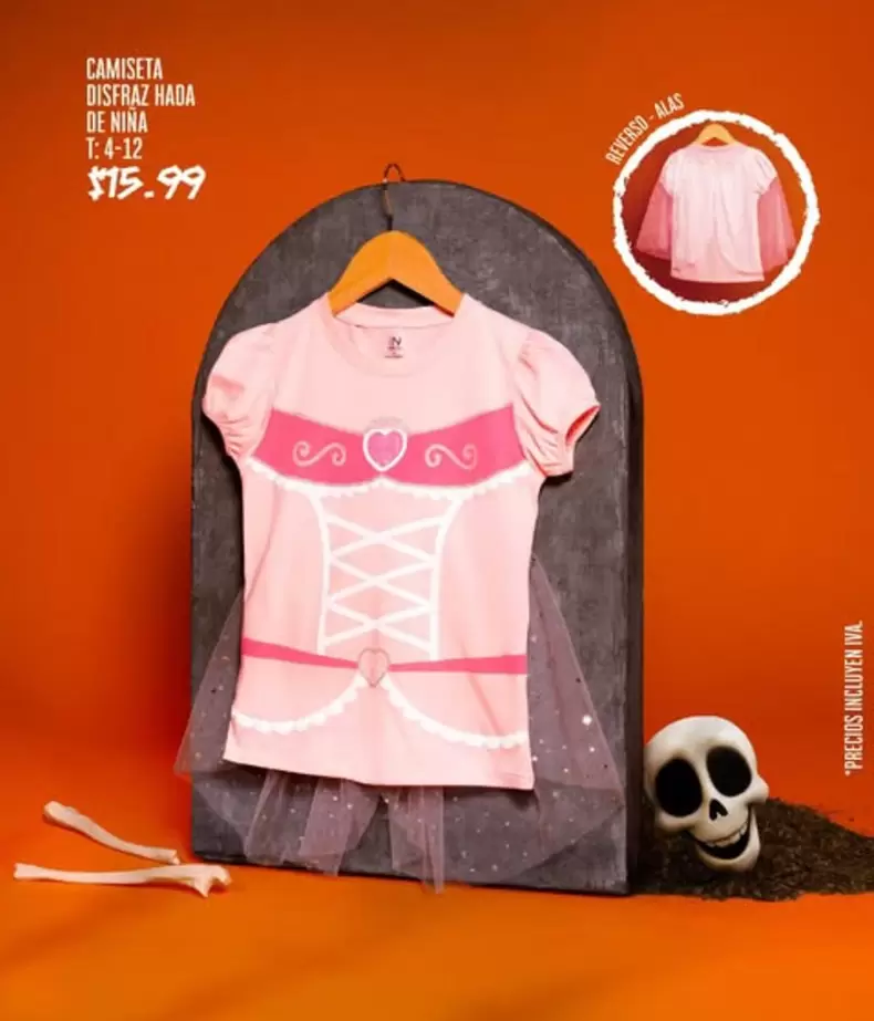 CAMISETA DISFRAZ HADA DE NIÑA
