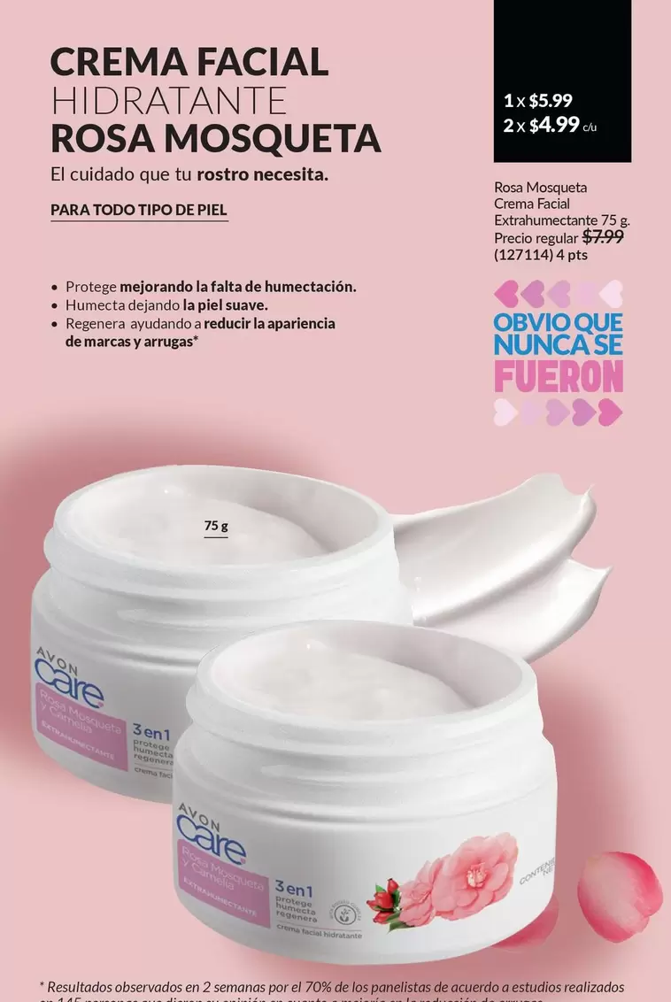 Rosa - CREMA FACIAL HIDRATANTE ROSA MOSQUETA