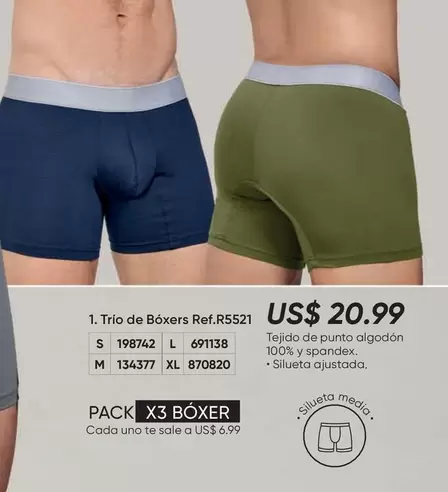 uno - Trio de Boxers Ref. R5521