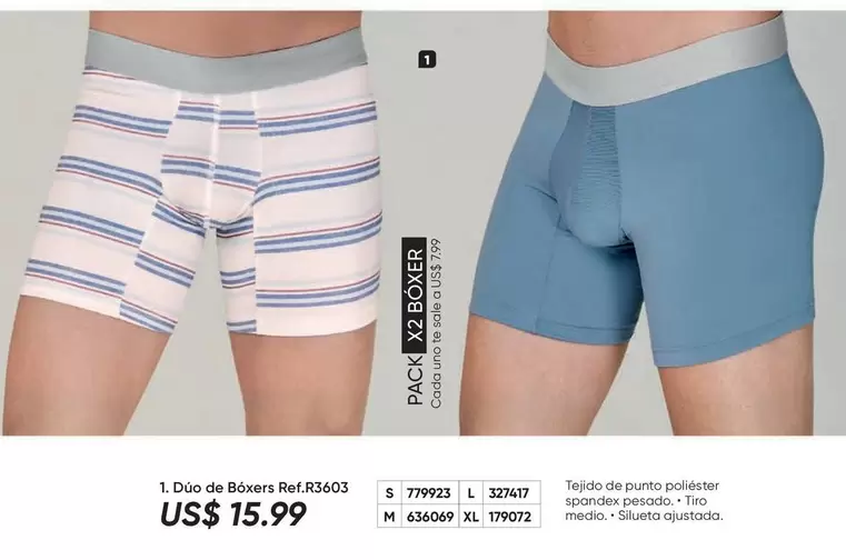 uno - Dúo de Boxers Ref.83603
