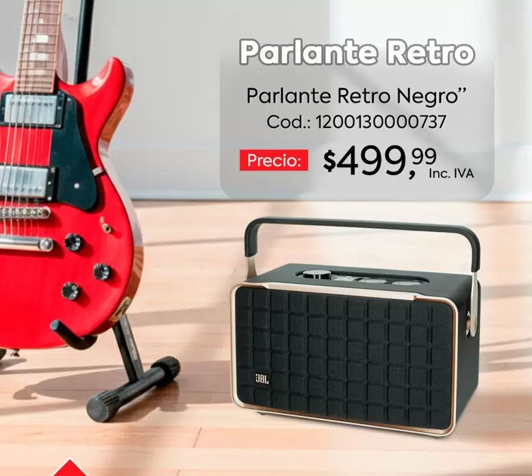 Negro - Parlante Retro