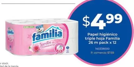 Familia - Papel higiénico triple hoja