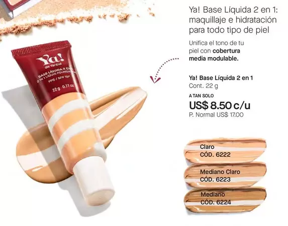 Yanbal - Base Liquida 2 en 1