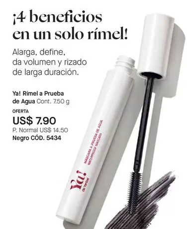 Negro - Rimel a Prueba de Agua
