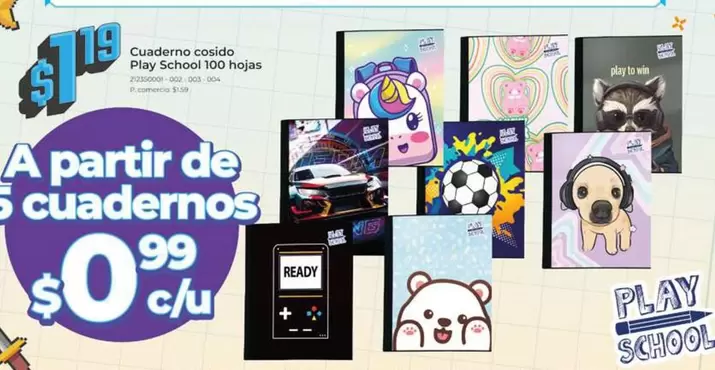 Play - Cuaderno cosido