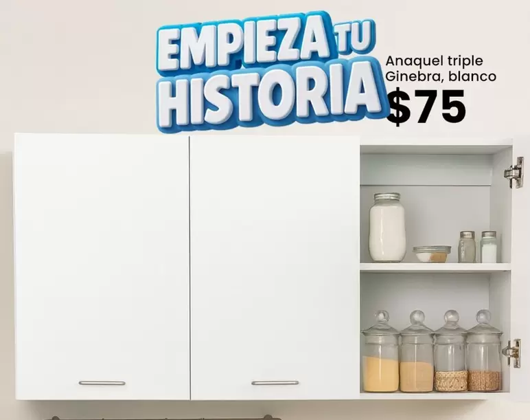 Anaquel triple Ginebra, blanco