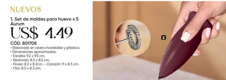 Estrella - Set de moldes para huevo x 5