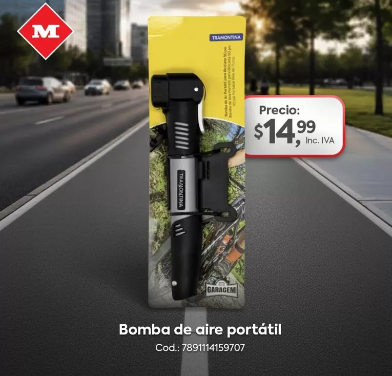 Bomba de aire portátil