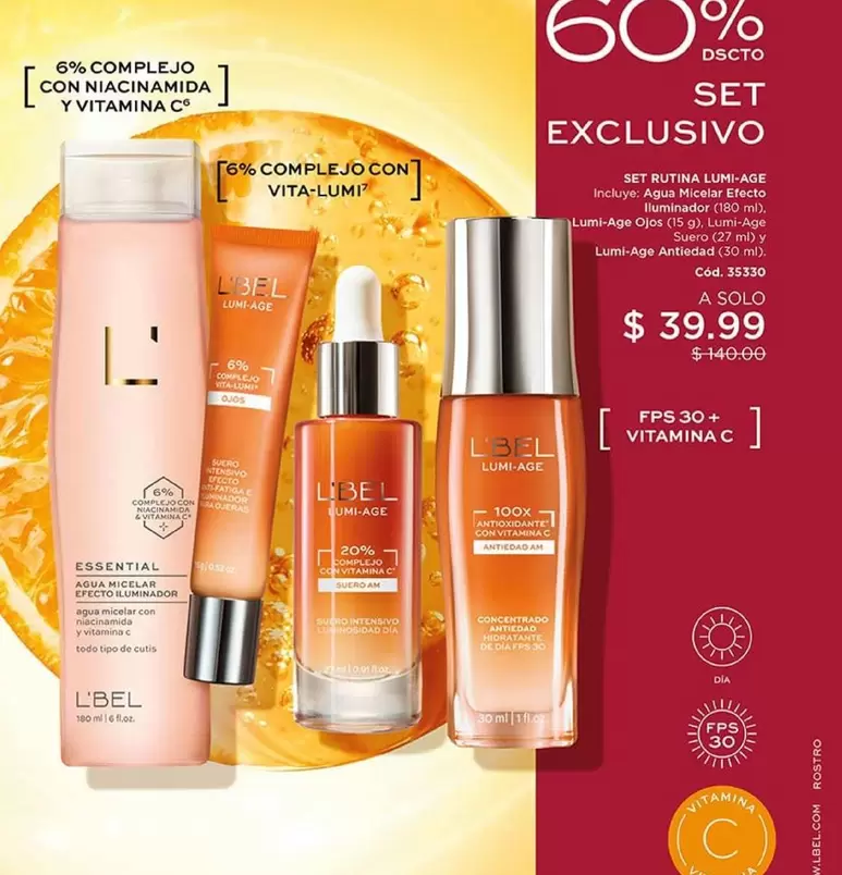 L'bel - SET RUTINA LUMI-AGE