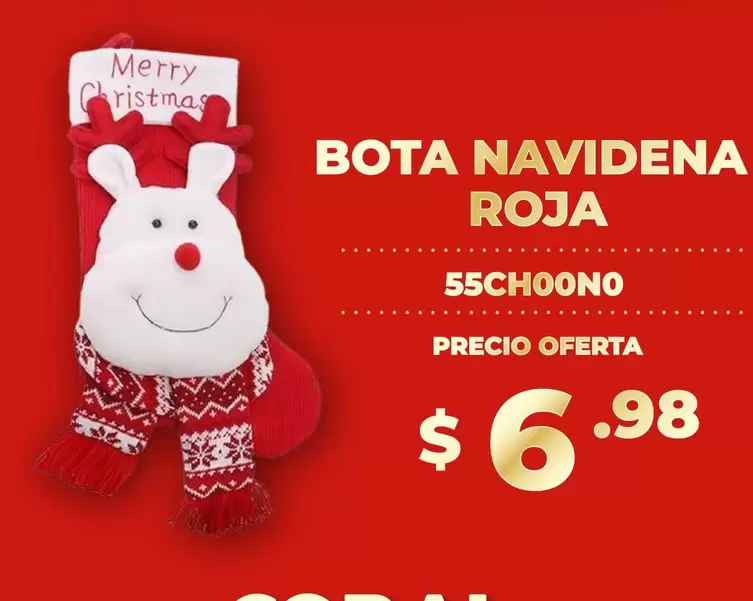 BOTA NAVIDENA ROJA