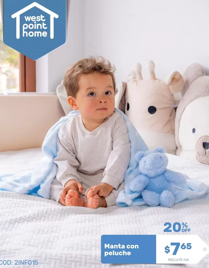 Manta con peluche