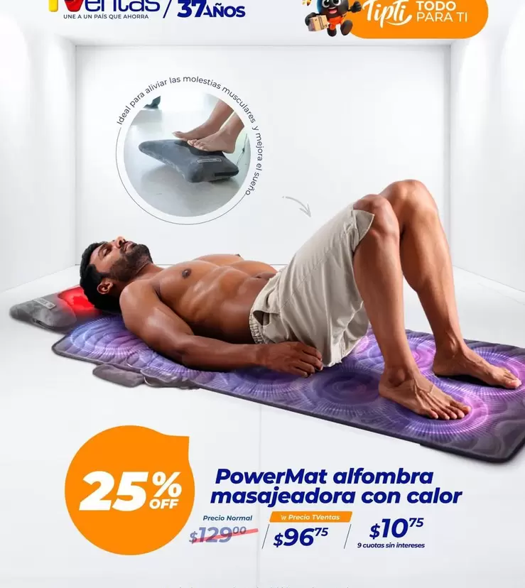 PowerMat alfombra masajeadora con calor
