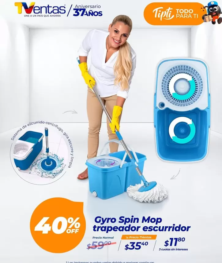 Sistema - Gyro Spin Mop trapeador escurridor