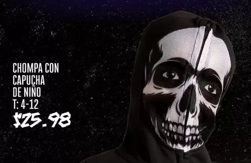 CHOMPA CON CAPUCHA DE NINO