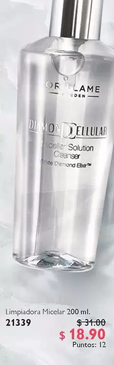 Limpiadora Micelar 200 ml. 21339