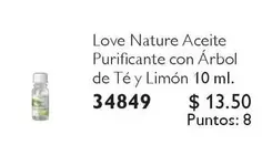 Love - Aceite Purificante con Árbol de Té y Limón 10 ml. 34849