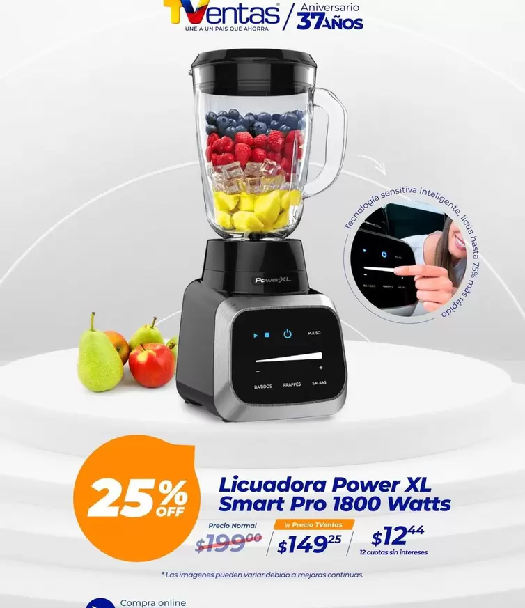 Pro - Licuadora Power XL Smart  1800 Watts