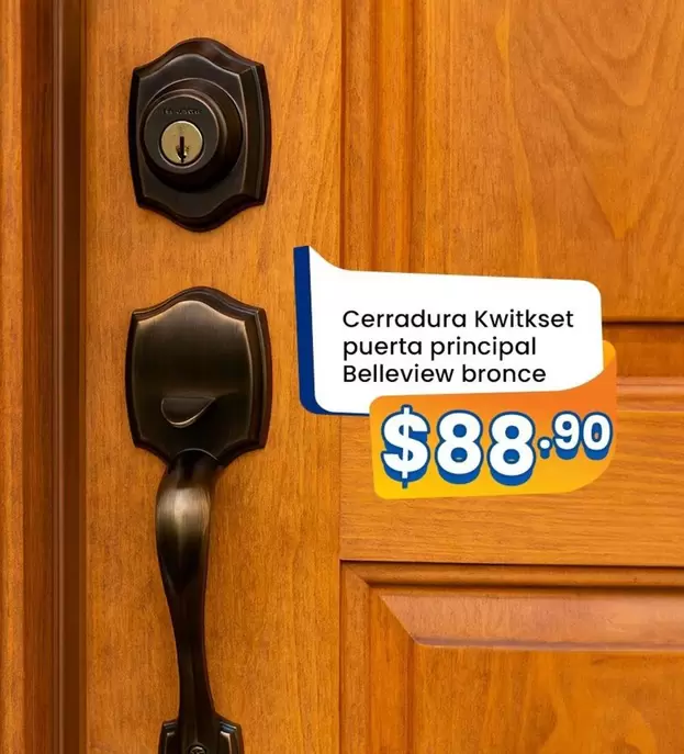 Cerradura Kwikset puerta principal