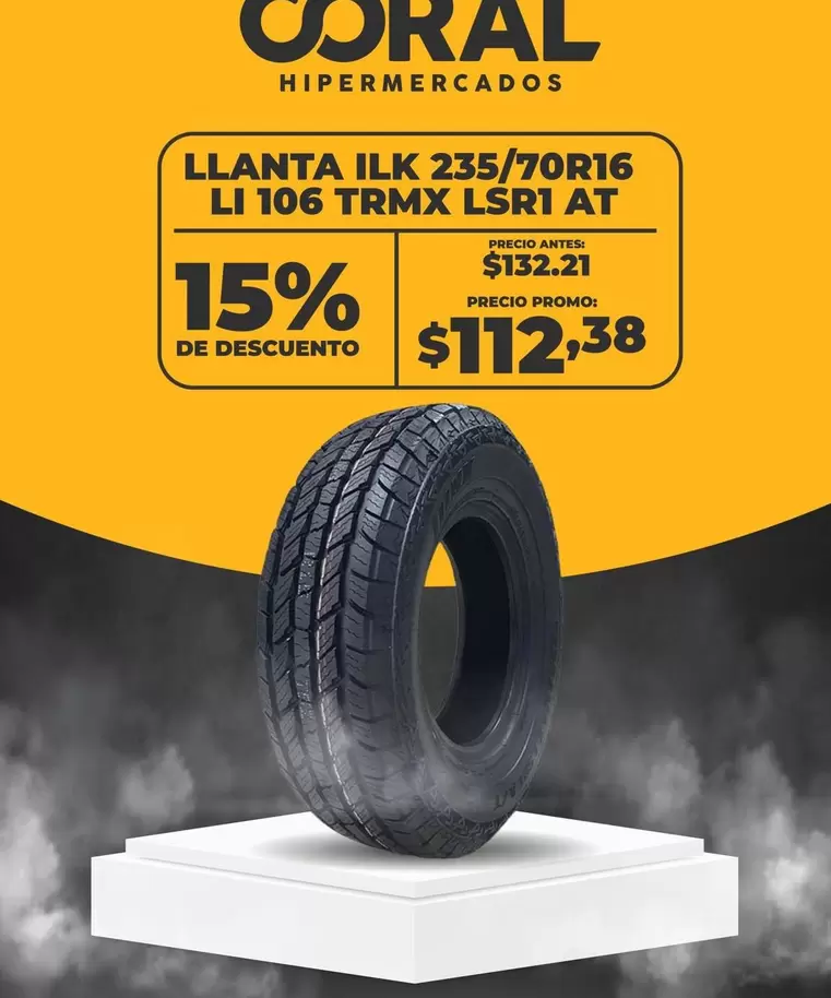 LLANTA ILK 235/70R16 LI 106 TRMX LSRI AT