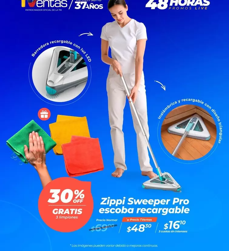 Pro - Sweeper  escoba recargable