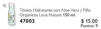 Love - Hidratante con Aloe Vera y Piña Orgánicos 47003