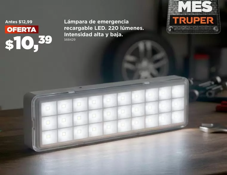 Lámpara de emergencia recargable LED