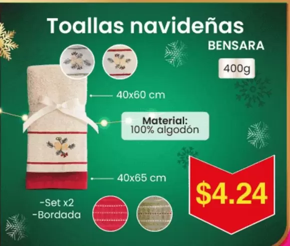 Toallas navideñas