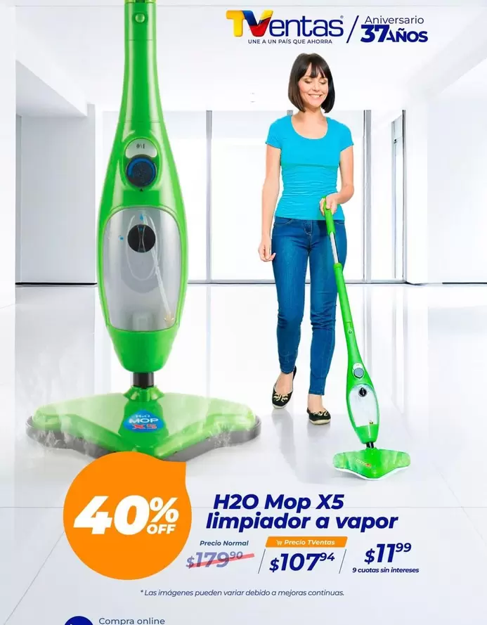 Imágenes - H2O Mop X5 limpiador a vapor