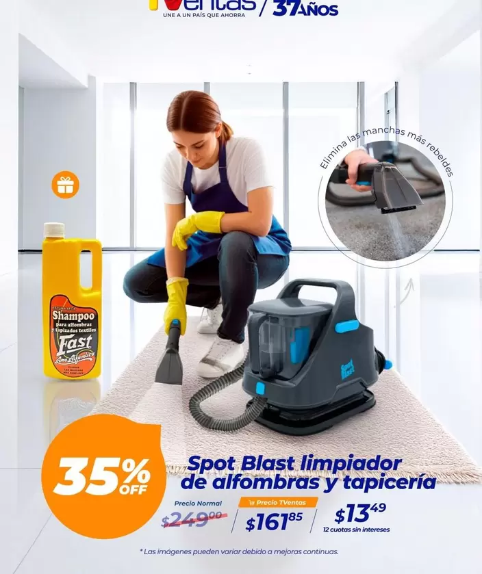 Fast - Spot Blast limpiador de alfombras y tapicería
