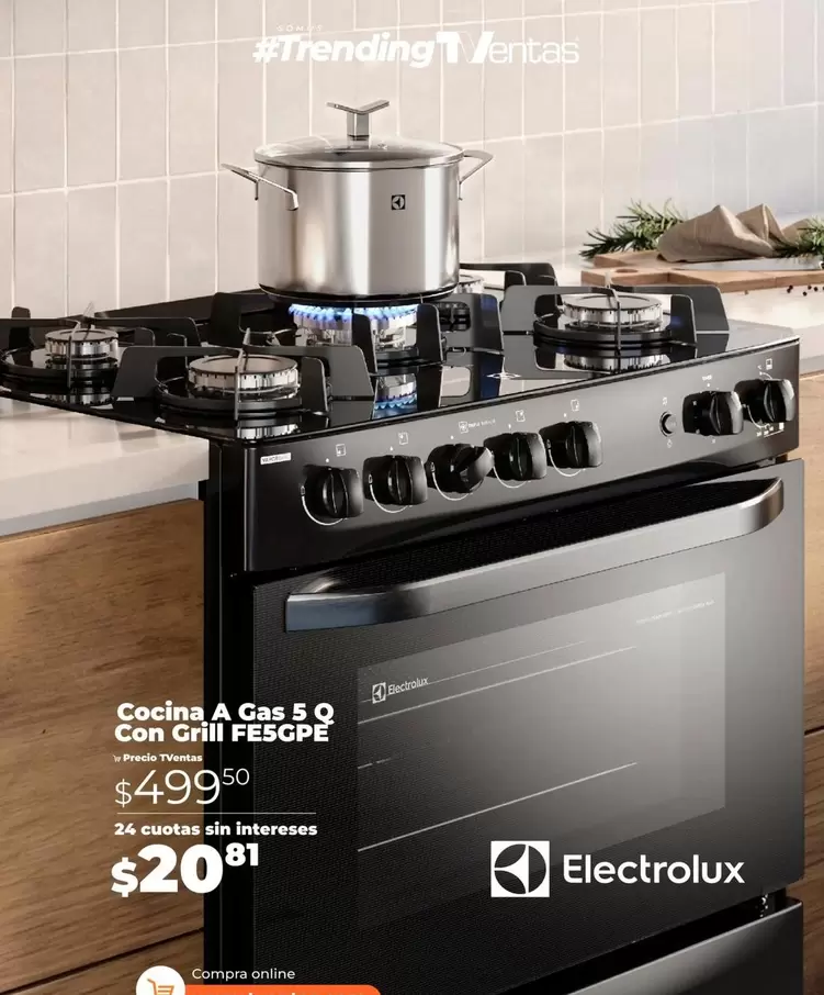 A Gas 5 Q Con Grill FESGPE