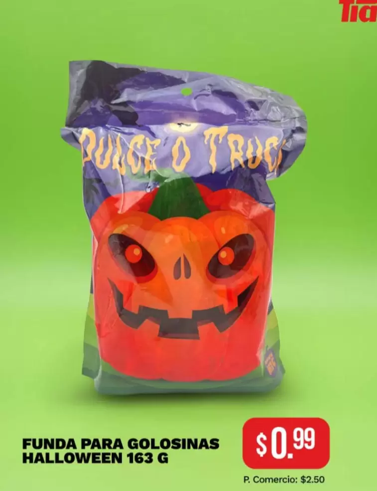 TIA - FUNDA PARA GOLOSINAS HALLOWEEN 163 G