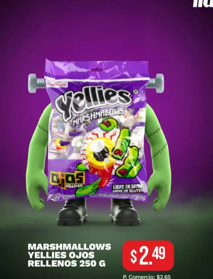 MARSHMALLOWS YELLIES OJOS RELLENOS