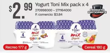 Mix - Yogurt  pack x 4