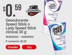Speed Stick o Lady Speed Stick