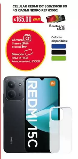 Negro - 15C 8GB/256GB 8G 4G REF 00002