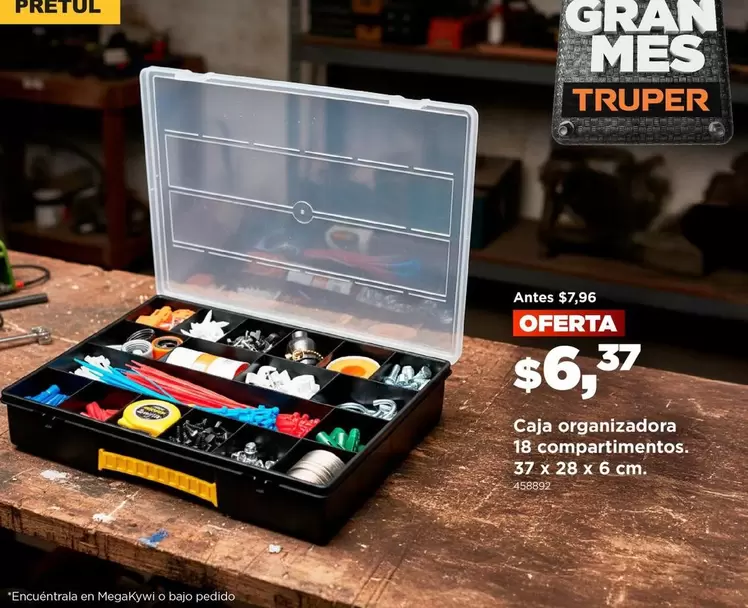 Caja organizadora 18 compartimentos.