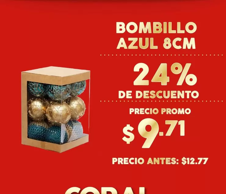Azul - BOMBILLO AZUL 8CM