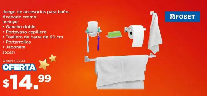 Juego de accesorios para baño