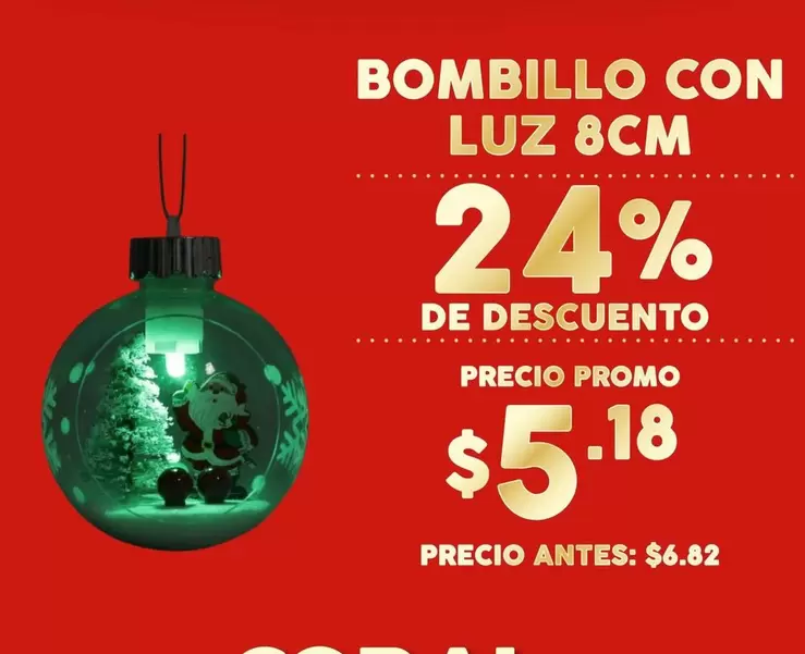 BOMBILLO CON LUZ 8CM