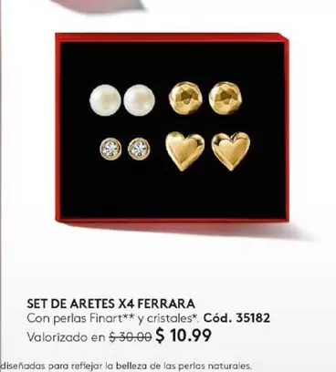 Finart - SET DE ARETES X4 FERRARA