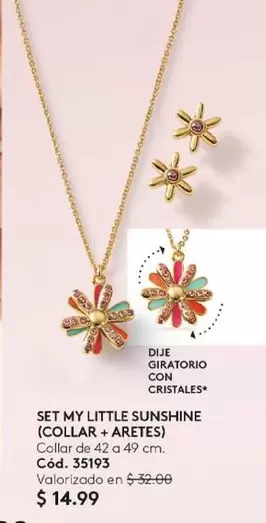 SET MY LITTLE SUNSHINE (COLLAR + ARETES)