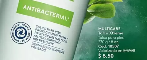 Verde - Talco Xtreme Talco para pies