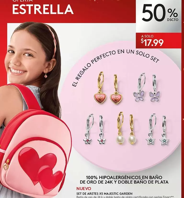 Estrella - SET DE ARETES XS MAJESTIC GARDEN