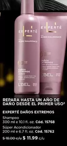 L'bel - DAÑOS EXTREMOS Shampoo