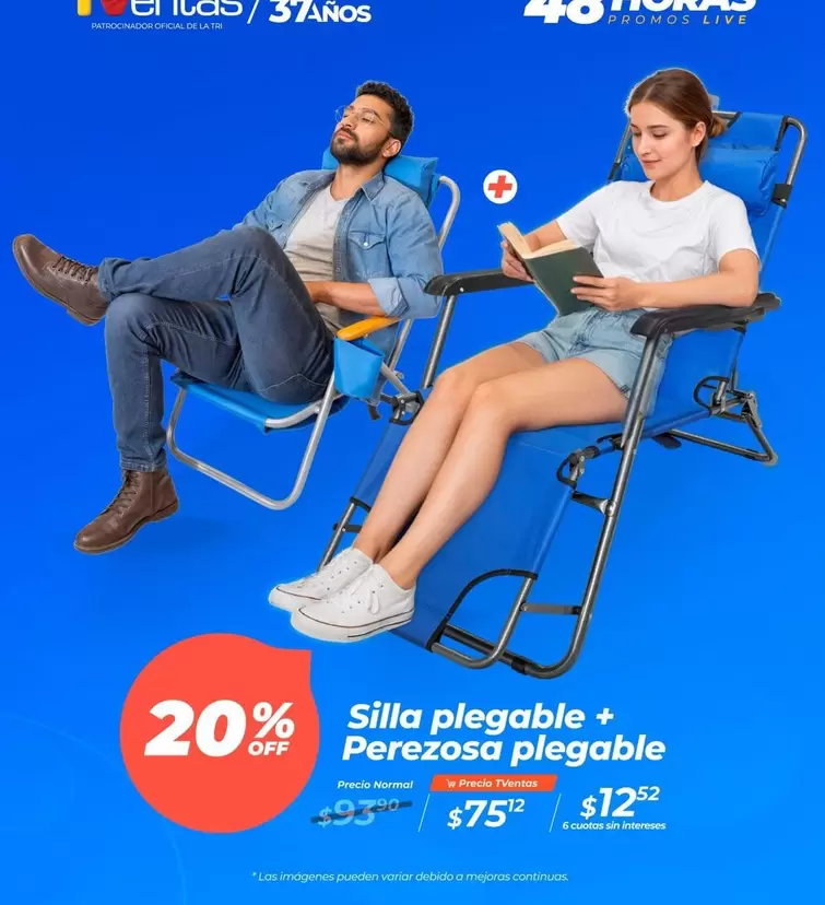 Imágenes - Silla plegable + Perezosa plegable