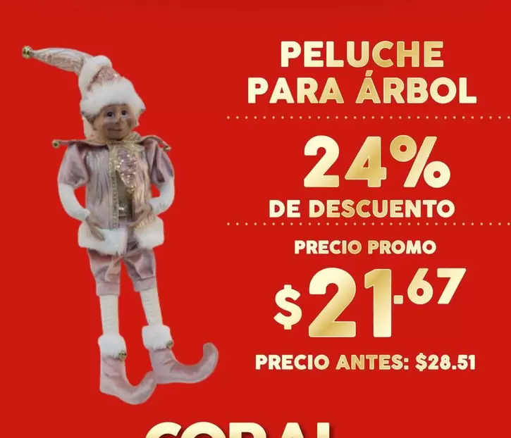 PELUCHE PARA ÁRBOL